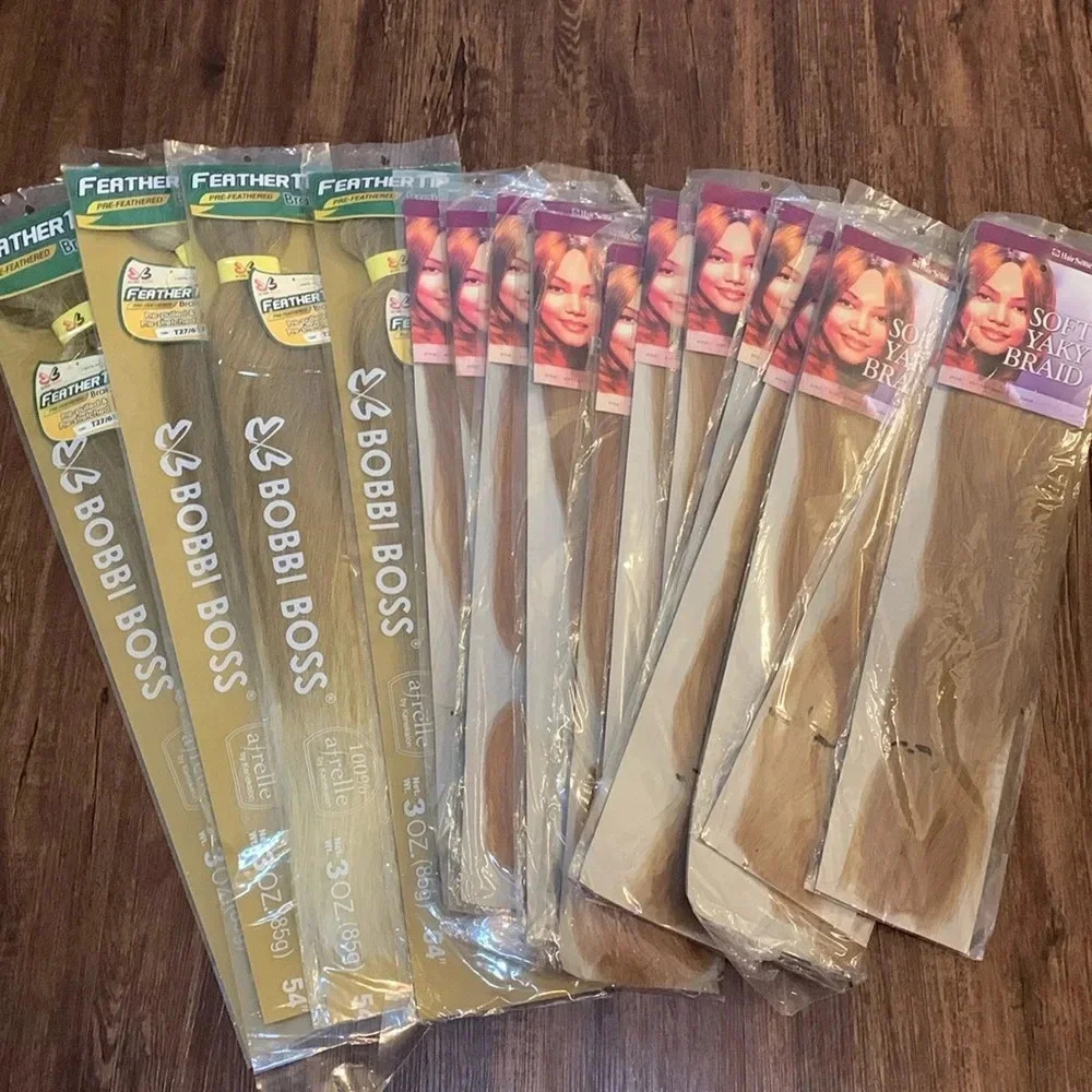 Blonde Hair Braid Bundle 16-Piece Lot New